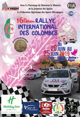 Rallye International Des Colombes 2019, du 20 au 25 juin