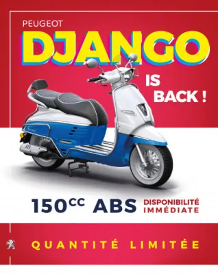 Le scooter Peugeot DJANGO disponible à 459.000 DZD