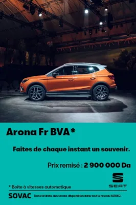 Seat ARONA FR BVA  au prix remisé de 2.900.000 DZD