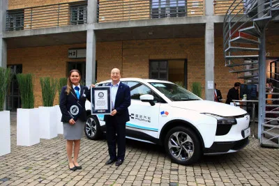 Aiways U5 bas le record du voyage le plus long en véhicule électrique