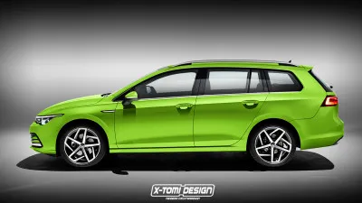 Volkswagen Golf 8 SW vue par X-Tomi Design