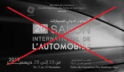 Safex : Le Salon International de L&#039;automobile d&#039;Alger n&#039;aura pas lieu!