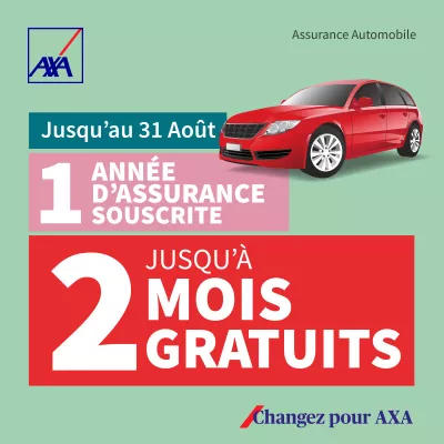 Assurances Automobiles : Jusqu’à 2 mois offerts chez Axa Assurance Algérie