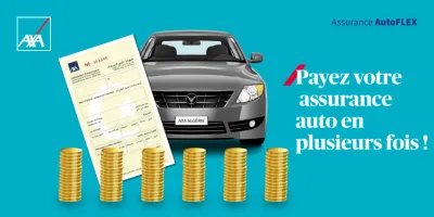 Axa Assurances Algérie : Axa Lance AutoFlex, le paiement mensuel de l’assurance automobile tous risques.