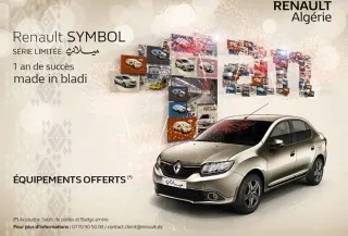 Jusqu'à 135 000 da de remise sur la Renault Symbol Made in Dz