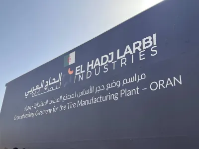 وضع حجر الأساس لأحد أكبر مصانع للإطارات المطاطية في الجزائر