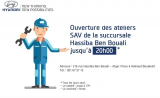 Hyundai Motor Algérie : SAV ouvert jusqu’à 20h00 pendant l&#039;été