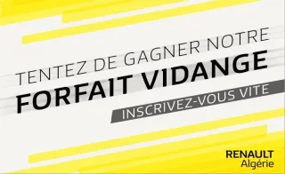 Renault Algérie : un forfait vidange à gagner
