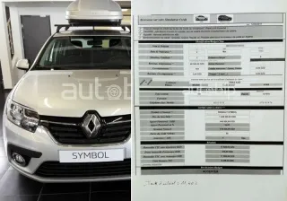 Simulation crédit de la Renault Symbol Exception, disponible à 1 469 500 da TTC
