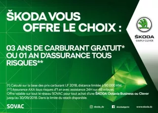 Volkauto/ Sovac Akbou - Bejaia : Promotion toujours valable sur les Skoda Octavia