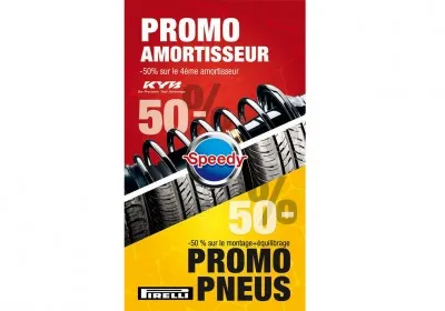 Speedy Algérie : Promotion sur les pneus et les amortisseurs