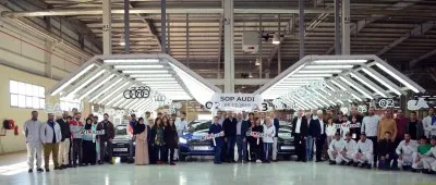 SOVAC / AUDI : les premières A3 et Q2 sorties d&#039;usine en présence des responsables de la Production de AUDI AG