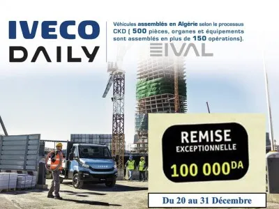 Salon de la Production Nationale (20 au 26 Décembre) : Remise de 100 000 da sur l’Iveco Daily Châssis Cabine