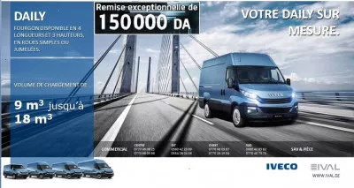 IVAL propose une remise de 150.000 Da sur le IVECO DAILY