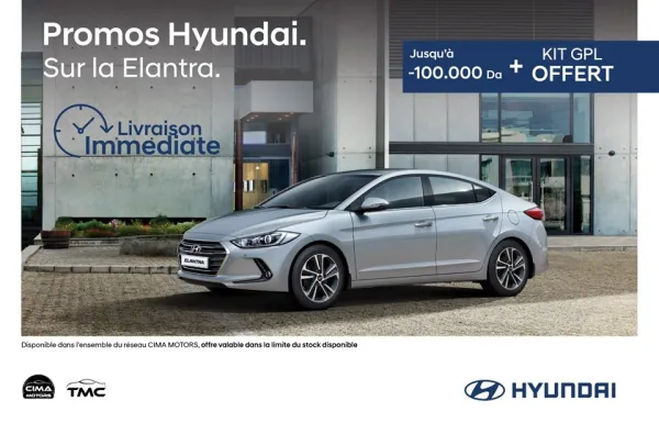 Hyundai Elantra : une remise de 100.000 DA et un kit GPL offert