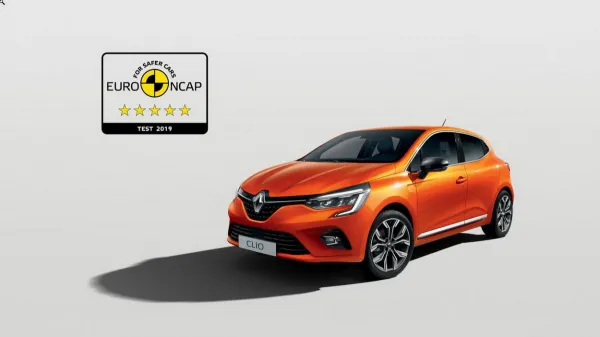 5 étoiles au crash test EuroNCAP pour la nouvelle Clio 5
