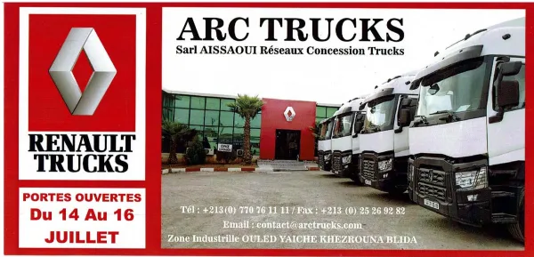 Journées portes ouvertes chez ARC TRUCKS du 14 au 16 juillet 2019