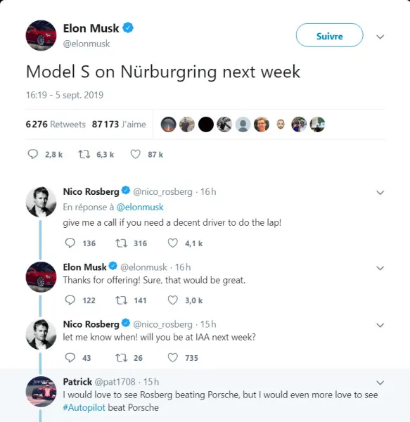 شركة Tesla  تتحدى الألماني Porsche  !