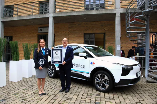 Aiways U5 bas le record du voyage le plus long en véhicule électrique