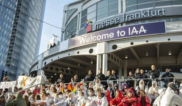 IAA 2019 : manifestation anti-voitures au salon de Frankfurt
