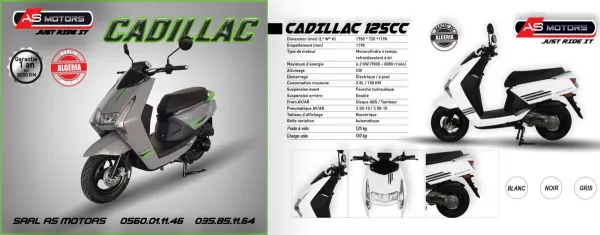 AS Motors annonce deux nouveau scooters, i-Scoot 110 et Cadillac 125