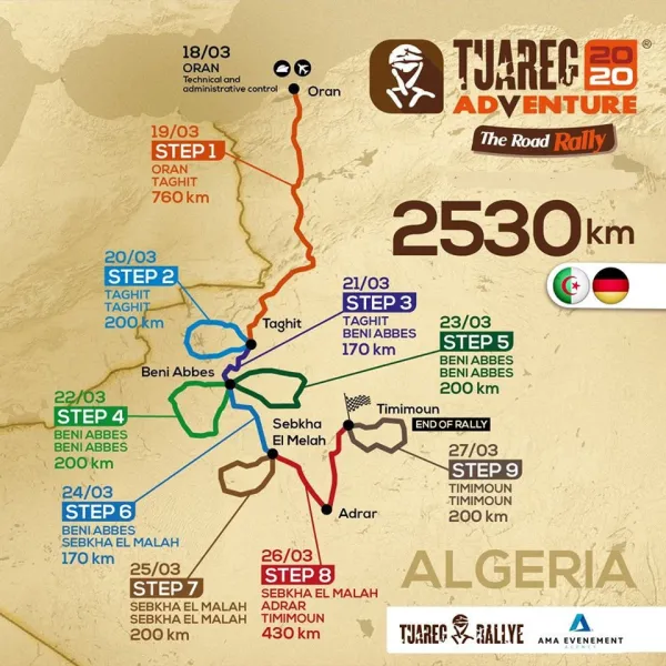رالي طوارق : من 19 إلى 29 مارس 2020