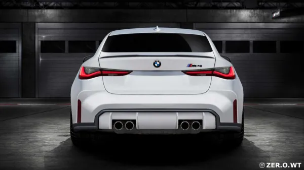 Nouveau coupé BMW M4 2020 rendu de façon réaliste
