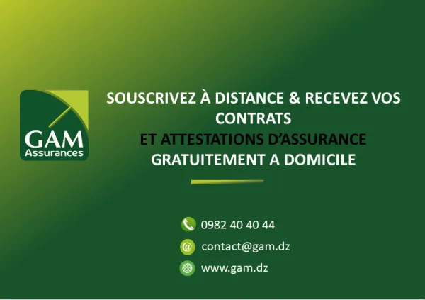 Covid-19 : GAM Assurances propose l’assurance à distance