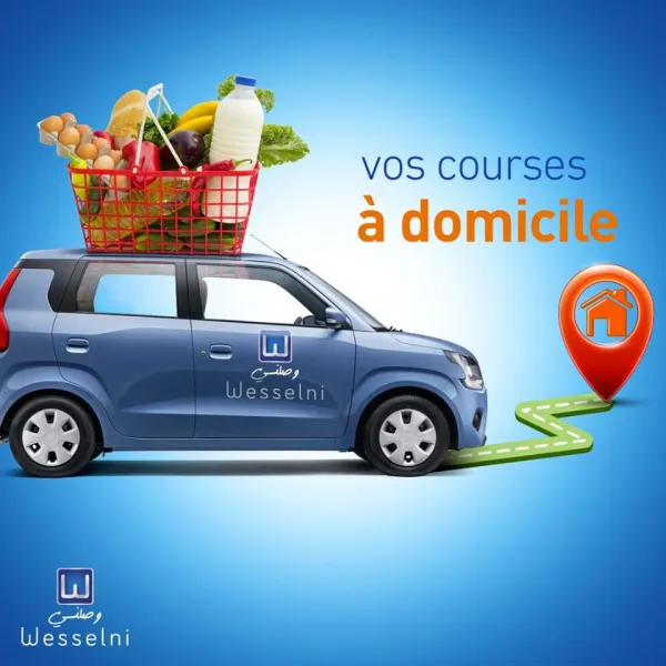 Application VTC : La livraison des courses à domicile via Wesselni