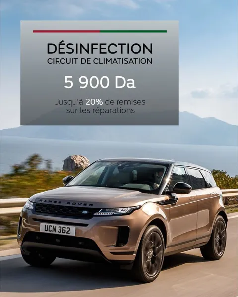 SAV : Land Rover Algérie lance des offres promotionnelles sur la climatisation et les pneus