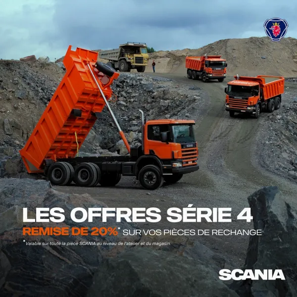 SAV: remise de 20 % sur la pièce chez Scania Algérie