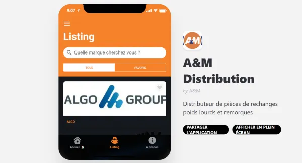 SAV : A&amp;M Distribution lance son application de pièces de rechanges