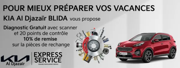 SAV : Des remises chez Kia Al Djazair Blida