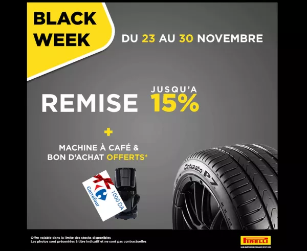 SAV : Black Week chez Pirelli Algérie