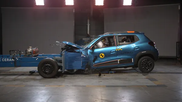 La Dacia Spring très mal notée au crash test Euro NCAP