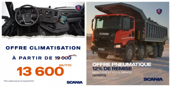 SAV: les remises font leur retour cet été chez Scania Algérie