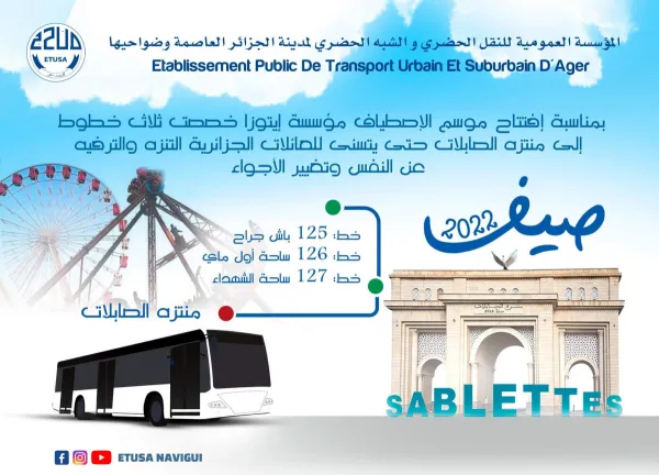 إيتوزا: ثلاث خطوط جديدة إلى ثلاث خطوط إلى متنزه الصابلات