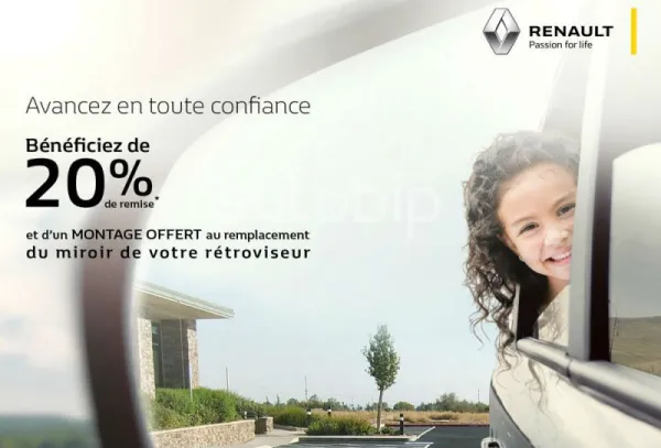 Renault Algérie : Offre speciale pour le remplacement du miroir du rétroviseur