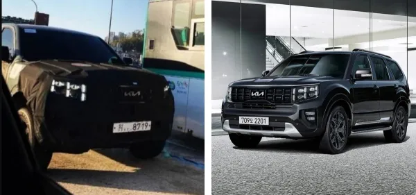 أول سيارة بيك أب لعلامة كيا تخرج للعلن بالتمويه