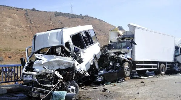 حوادث المرور: وفاة 25 شخصا وإصابة 1457 آخرين خلال أسبوع