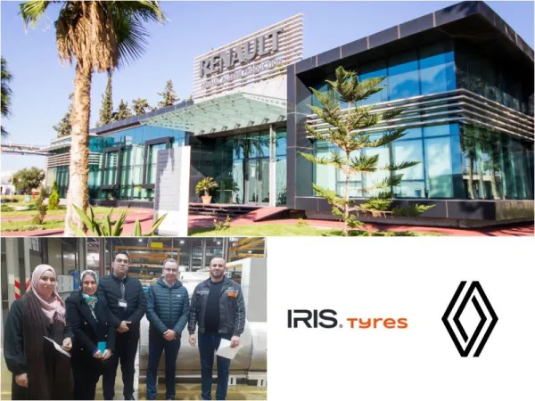 وفد مصنع رينو للإنتاج في زيارة لمصنع إيريس للإطارات