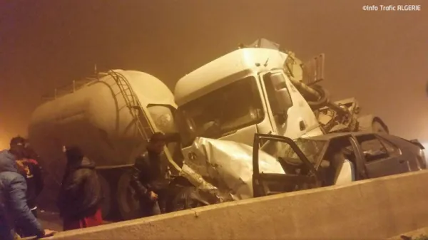 Autoroute Alger-Blida bloquée en ce moment : Accident grave survenu tôt ce matin!