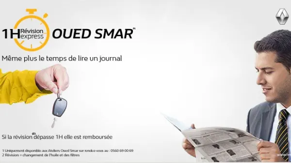 Renault Algérie lance la "révision express" en une heure