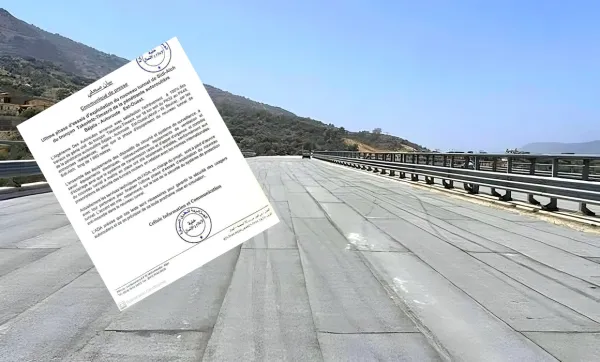 La pénétrante autoroutière Béjaïa - Autoroute Est-Ouest: mise en circulation prochaine du nouveau tunnel de Sidi-Aïch