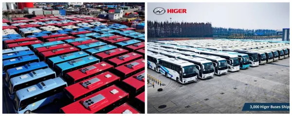 Modernisation du parc du transport public : 4 650 nouveaux bus en route vers l’Algérie