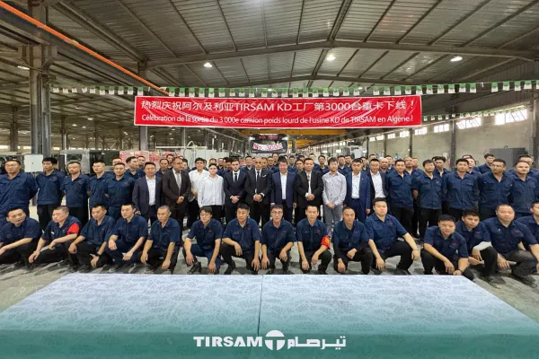 تيرصام تحتفل بإنتاج الشاحنة الثقيلة رقم 3000 وتطلق مشروع خط جديد للحام