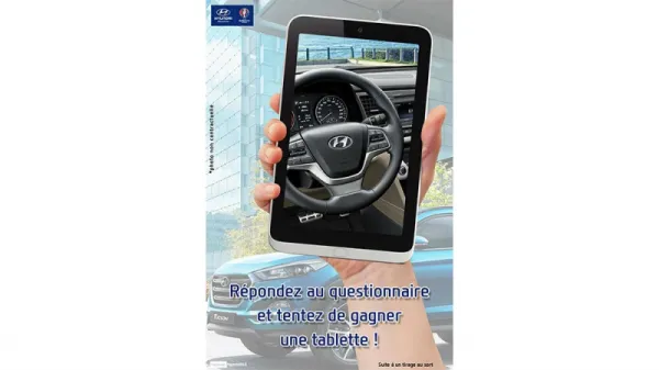 Hyundai Motors Algérie met en jeu une tablette sur sa page facebook