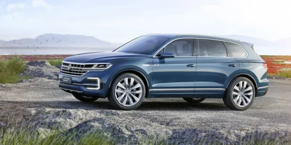 Première mondiale du Volkswagen T-Prime Concept GTE qui annonce le futur Touareg à Pékin