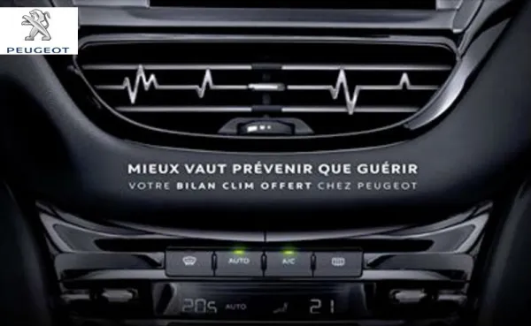 Contrôle du système de climatisation offert chez Peugeot Algérie