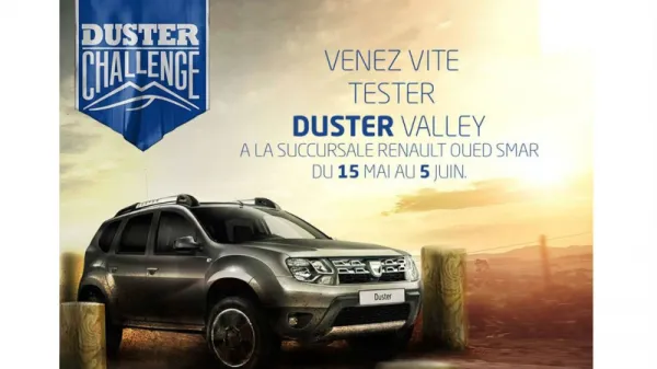 Dacia Algérie relance le "Duster challenge" à la succursale de Oued Smar